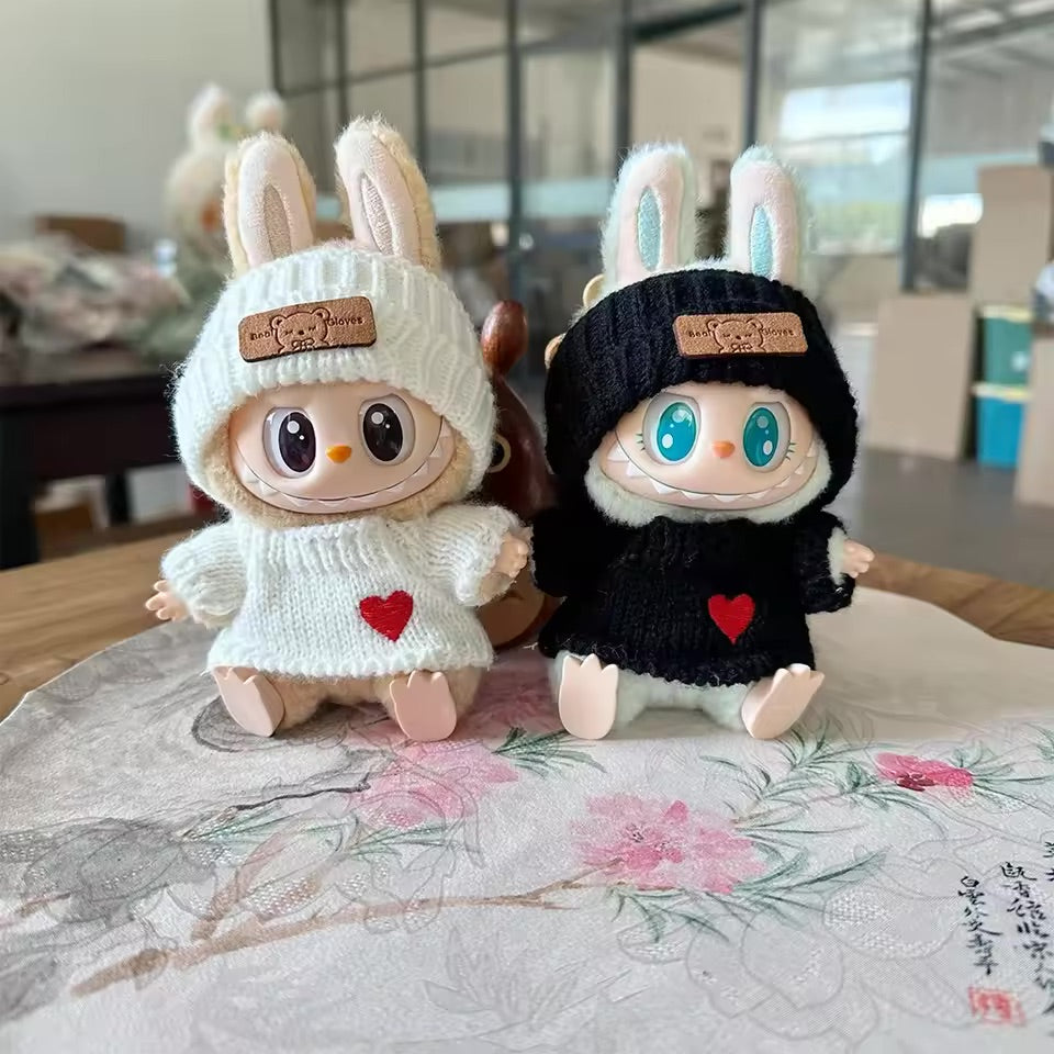 Labubu Heart Sweater And Hat