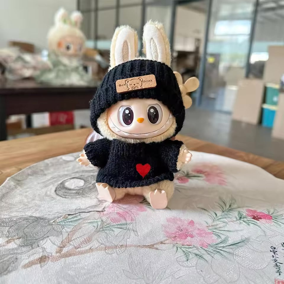 Labubu Heart Sweater And Hat