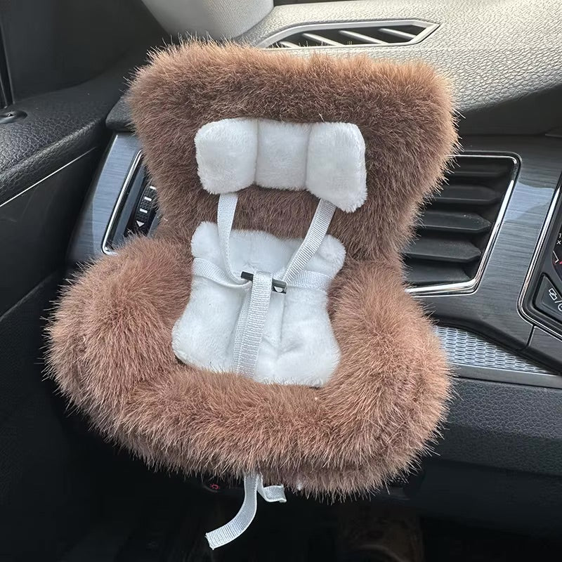 Labubu Fur Car Seat