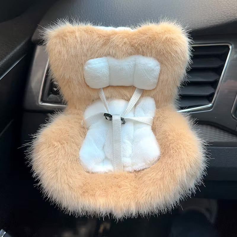 Labubu Fur Car Seat
