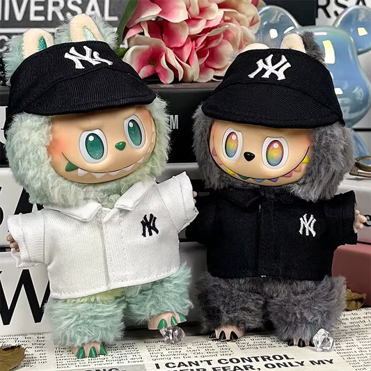 Labubu New York Yankee T-Shirt & Hat