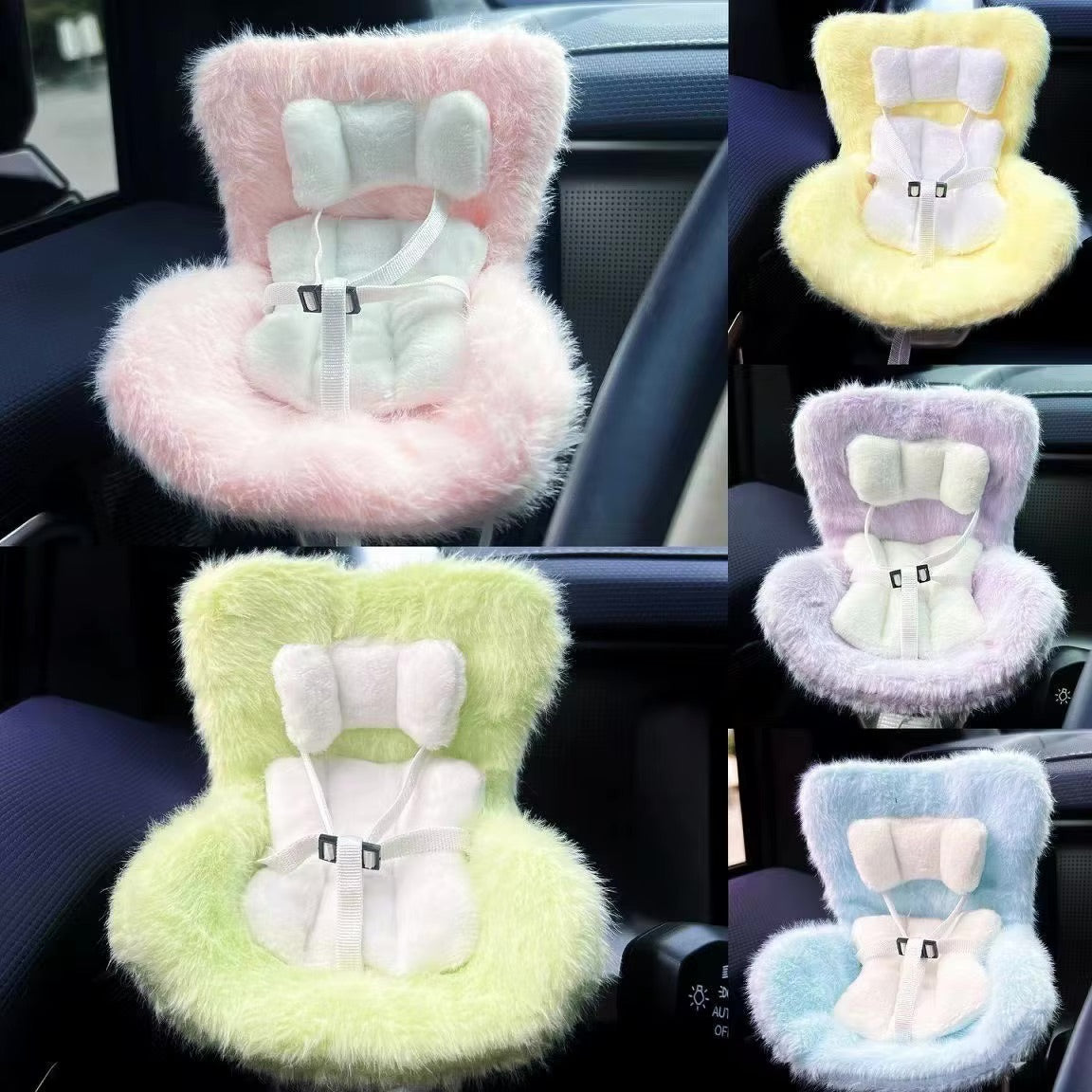 Labubu Fur Car Seat