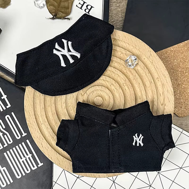 Labubu New York Yankee T-Shirt & Hat