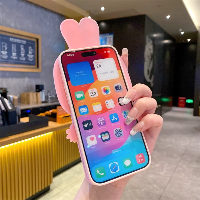 Labubu Multi 3D iPhone Case With Lanyard