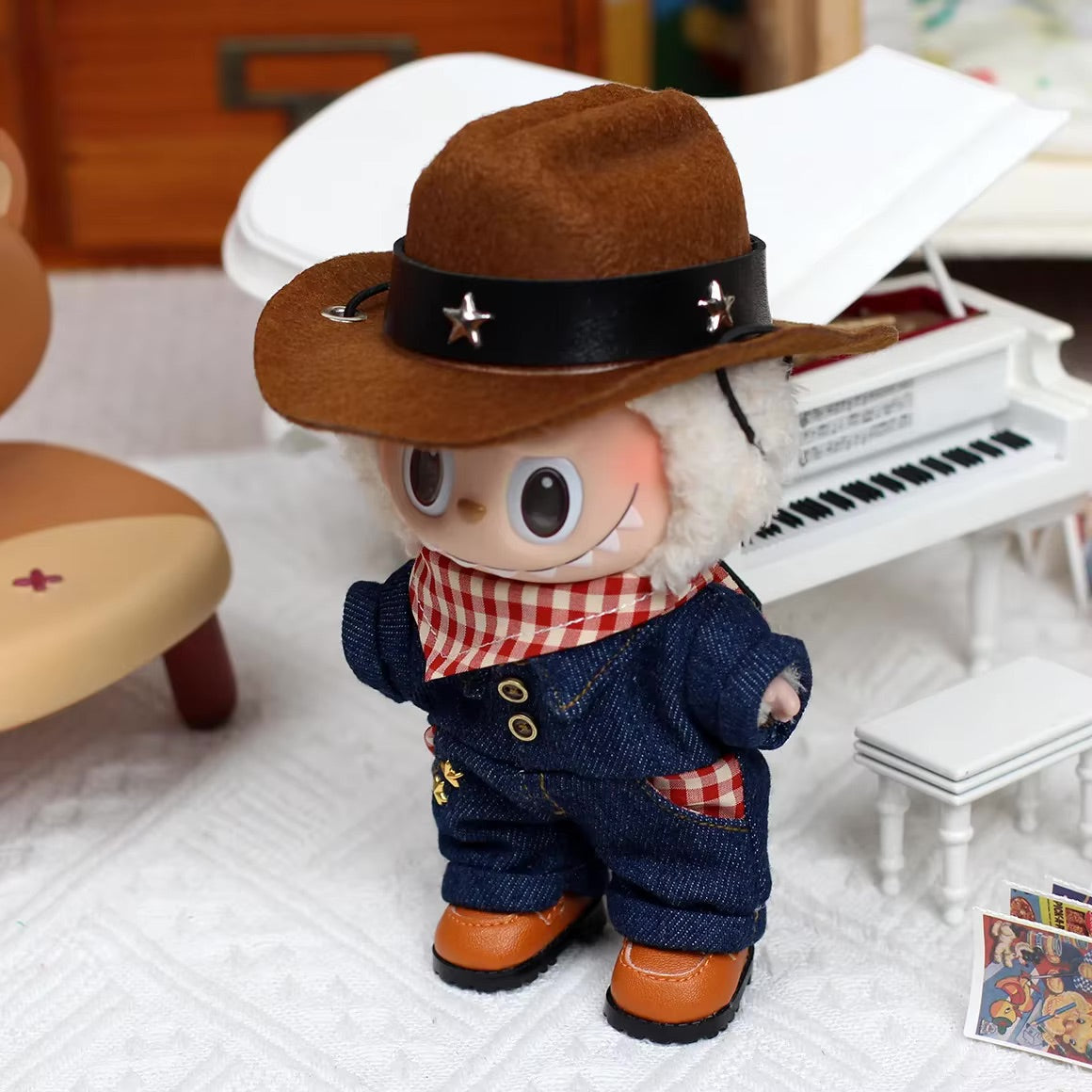 Labubu Cowboy Clothes Set