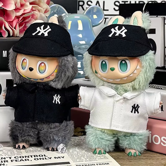 Labubu New York Yankee T-Shirt & Hat