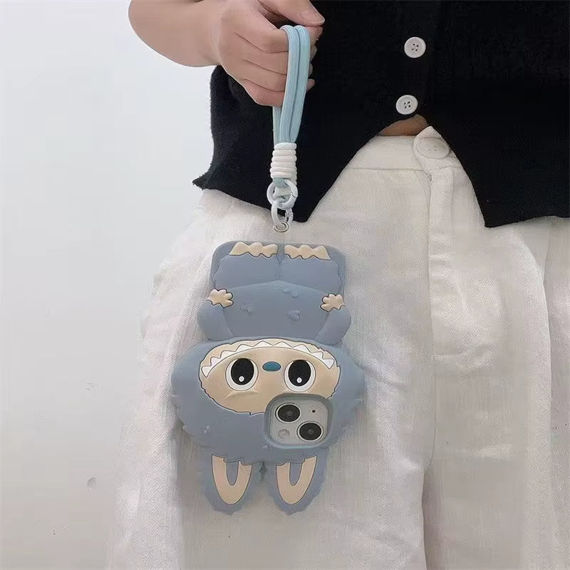 Labubu 3D iPhone Case With Lanyard