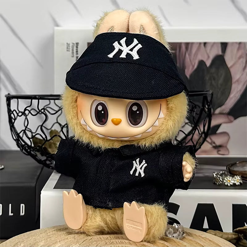 Labubu New York Yankee T-Shirt & Hat